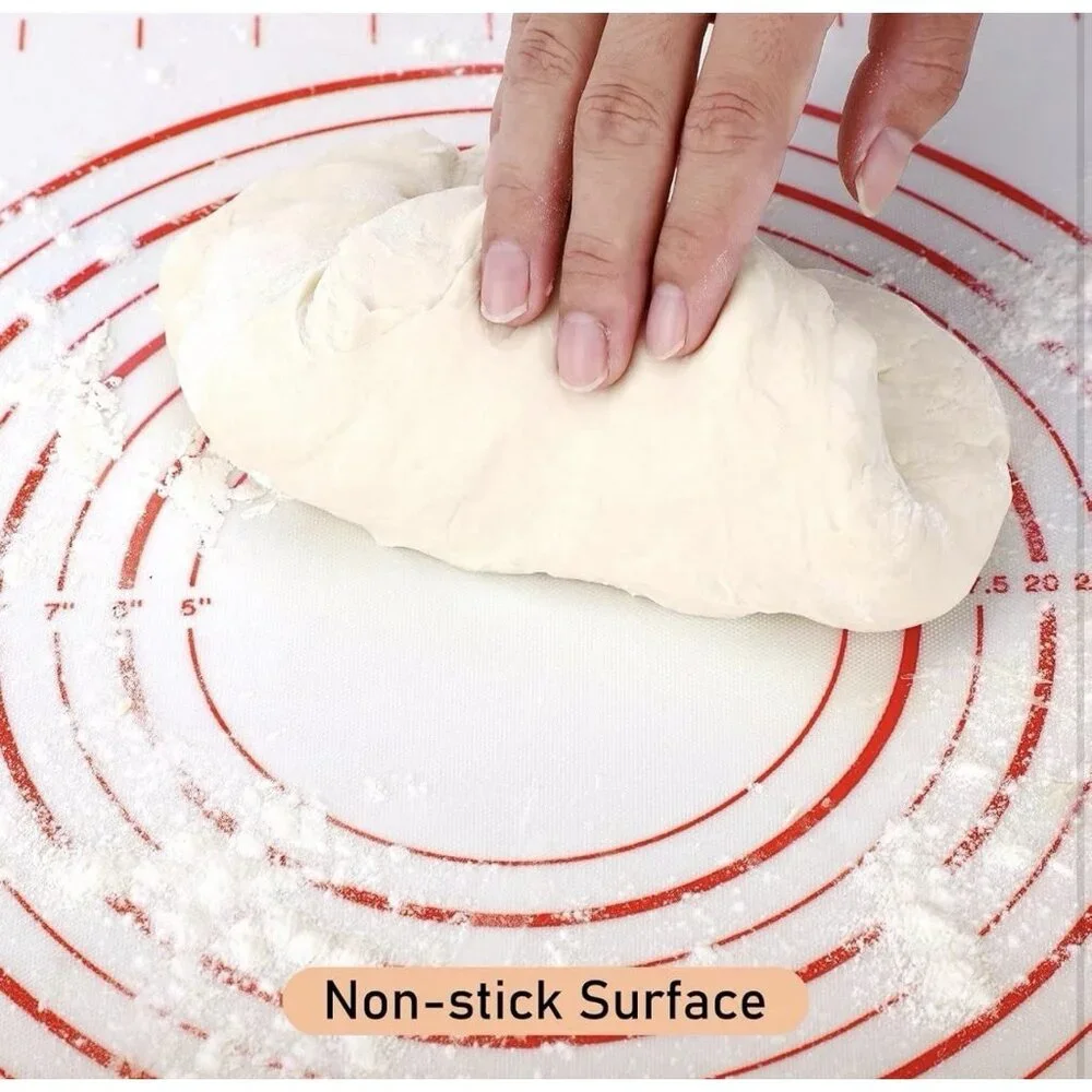 Silicone Pastry Baking Mat Dough - 16X24Inch Large Non Stick Slip Cookie Bread - Picture 5 of 9